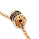 ブルガリ BVLGARI ビーゼロワン B-zero1 ロングネックレス ホワイト×ブラック×ブラウン×ピンクゴールド K18PG ダイヤモンド セラミック メタル ネックレス Au750 18K 18金 セラミック 白 黒 茶