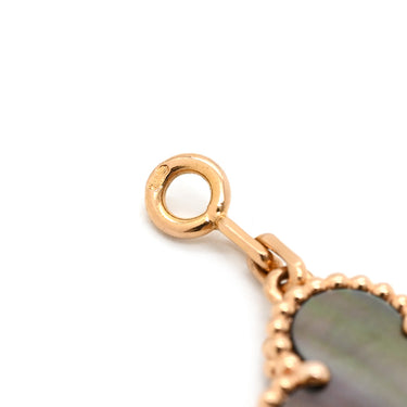 ヴァンクリーフアーペル Van Cleef & Arpels ヴィンテージ アルハンブラ 5モチーフ VCARP2R100 グレー×ローズゴールド K18PG ダイヤモンド グレーマザーオブパール ブレスレット 750 18K ダイヤ シェル