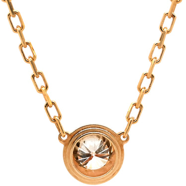 カルティエ Cartier ダムール LM B7215500 ピンクゴールド ダイヤモンド K18PG ネックレス 1P 一粒 750 PG ラージモデル