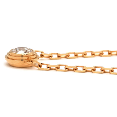 カルティエ Cartier ダムール LM B7215500 ピンクゴールド ダイヤモンド K18PG ネックレス 1P 一粒 750 PG ラージモデル