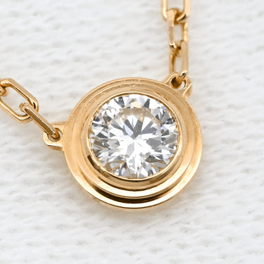 カルティエ Cartier ダムール LM B7215500 ピンクゴールド ダイヤモンド K18PG ネックレス 1P 一粒 750 PG ラージモデル