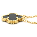 ヴァンクリーフアーペル Van Cleef & Arpels ヴィンテージ アルハンブラ ペンダント VCARA45800 ブラック×イエローゴールド K18YG オニキス ネックレス Au750 18K 黒 オニキス