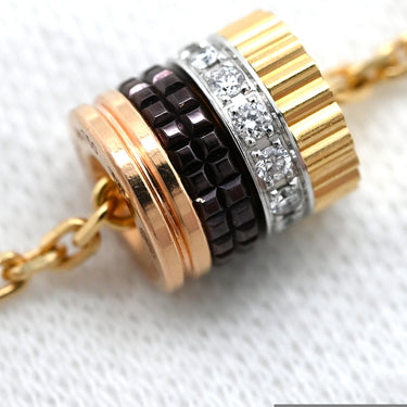 ブシュロン BOUCHERON キャトル クラシック ダイヤ ペンダント スモール JPN00668 4カラー K18YG K18WG K18PG ブラウンPVD ダイヤモンド ネックレス 3ゴールド 茶PVD