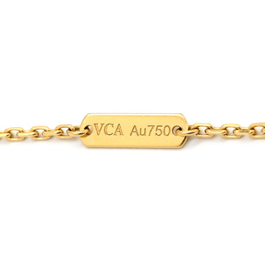 ヴァンクリーフアーペル Van Cleef & Arpels ヴィンテージ アルハンブラ ペンダント VCARA45900 パールホワイト×イエローゴールド K18YG マザーオブパール ネックレス 白 750 18K YG シェル