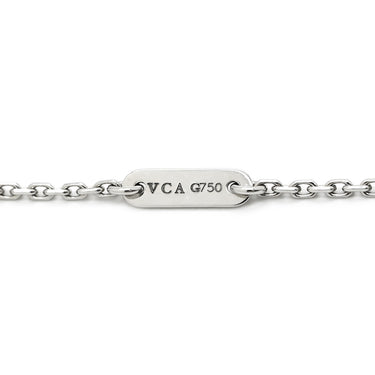 ヴァンクリーフアーペル Van Cleef & Arpels スウィート アルハンブラ パピヨン VCARF80500 ブルー×ホワイトゴールド K18WG ターコイズ ネックレス Au750 18K WG ターコイズ VCA