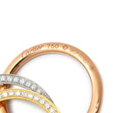カルティエ Cartier トリニティ ダイヤ ペンダント イエローゴールド×ピンクゴールド×ホワイトゴールド K18PG K18YG K18WG ダイヤモンド ネックレス 3カラー 18金 750 3連 トリプルチェーン