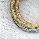 カルティエ Cartier トリニティ ダイヤ ペンダント イエローゴールド×ピンクゴールド×ホワイトゴールド K18PG K18YG K18WG ダイヤモンド ネックレス 3カラー 18金 750 3連 トリプルチェーン