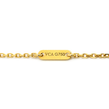 ヴァンクリーフアーペル Van Cleef & Arpels スウィート アルハンブラ ペンダント VCARF69100 パールホワイト×イエローゴールド K18YG マザーオブパール ネックレス 白 Au750 18K YG シェル