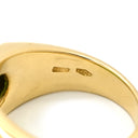 ブルガリ BVLGARI トロンケット グリーン×イエローゴールド K18YG カルセドニー リング 指輪 BVLGARI Au750 YG 18K 18金 カルセドニー 8.5号