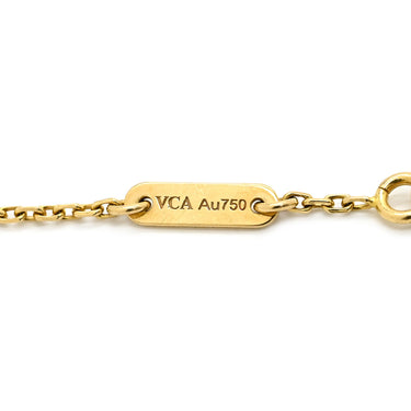 ヴァンクリーフアーペル Van Cleef & Arpels スウィート アルハンブラ VCARF68800 パールホワイト×イエローゴールド K18YG マザーオブパール ブレスレット K18 18金 パール