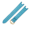 カルティエ Cartier 純正 パシャ用 クロコバンド ライトブルー クロコダイル GP 腕時計パーツ 未使用 替え ベルト 尾錠付き ストラップ 本革 15ｍｍ ライトブルー 水色