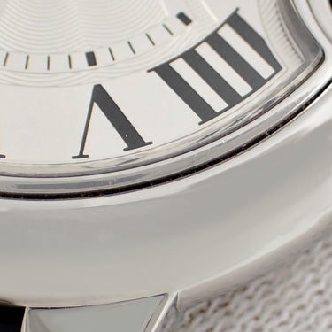 腕時計 カルティエ Cartier バロンブルー ドゥ カルティエ WSBB0030 自動巻き レディース シルバー 青針 ローマン ギョーシェ