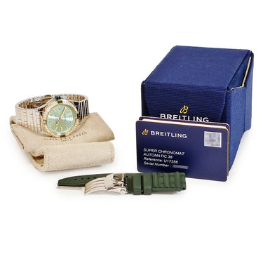 腕時計 ブライトリング BREITLING スーパークロノマット オートマチック 38 U17356 U17356531L1U1 自動巻き メンズ K18RG×SS 純正ダイヤ