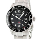 腕時計 モンブラン Montblanc 1858 GMT 129615 自動巻き メンズ 未使用 ブラック 黒 デイト アラビア バー デュアルタイム