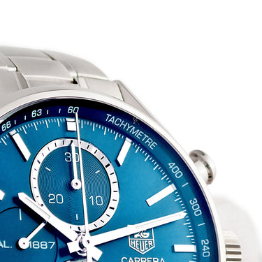 腕時計 タグホイヤー TAG Heuer カレラ キャリバー1887 クロノグラフ CAR2115.BA0724 自動巻き メンズ ブルー デイト スモールセコンド