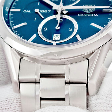 腕時計 タグホイヤー TAG Heuer カレラ キャリバー1887 クロノグラフ CAR2115.BA0724 自動巻き メンズ ブルー デイト スモールセコンド
