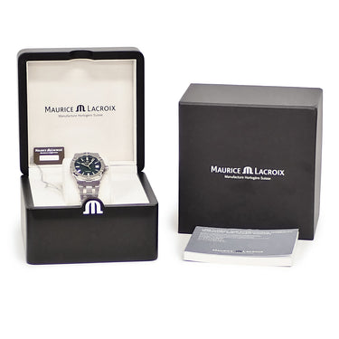 腕時計 モーリスラクロア Maurice Lacroix アイコン オートマティック デイト 39mm AI6007-SS002-630-1 自動巻き メンズ 未使用 緑 グリーン
