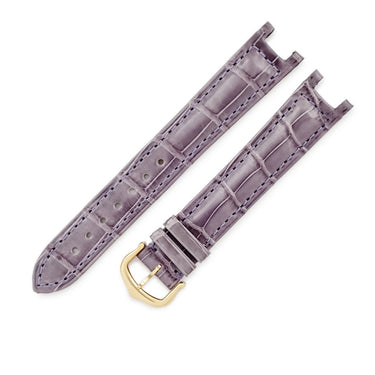 カルティエ Cartier 純正 パシャ用 クロコバンド パープル クロコダイル GP 腕時計パーツ 未使用 替え ベルト 尾錠付き ストラップ 本革 替え 15ｍｍ パープル