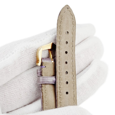カルティエ Cartier 純正 パシャ用 クロコバンド パープル クロコダイル GP 腕時計パーツ 未使用 替え ベルト 尾錠付き ストラップ 本革 替え 15ｍｍ パープル