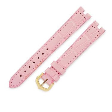 カルティエ Cartier 純正 パシャ用 クロコバンド ピンク クロコダイル GP 腕時計パーツ 新品同様 替え ベルト 尾錠付き ストラップ 本革 14ｍｍ ピンク