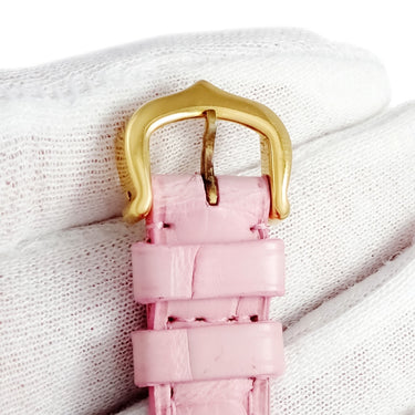 カルティエ Cartier 純正 パシャ用 クロコバンド ピンク クロコダイル GP 腕時計パーツ 新品同様 替え ベルト 尾錠付き ストラップ 本革 14ｍｍ ピンク