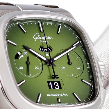 腕時計 グラスヒュッテ オリジナル GLASHUTTE ORIGINAL セブンティーズ クロノグラフ パノラマデイト 1-37-02-09-02-62 自動巻き メンズ