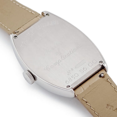 腕時計 フランクミュラー FRANCK MULLER トノウカーベックス グランギシェ 6850 S6 GG 自動巻き メンズ ギョーシェ ビッグデイト 青針