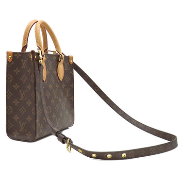 ルイヴィトン LOUIS VUITTON サックプラ BB M45847 モノグラム モノグラムキャンバス 2WAYバッグ ゴールド金具 茶 ショルダー ミニトート