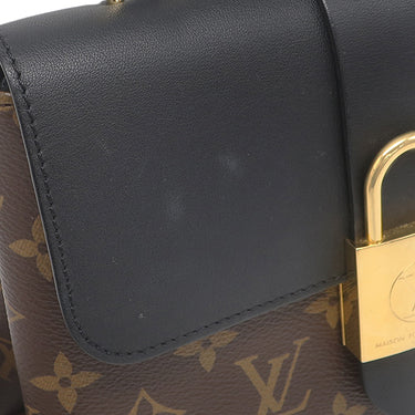ルイヴィトン LOUIS VUITTON ロッキー BB M44141 モノグラム×ノワール モノグラムキャンバス スムースレザー 2WAYバッグ ゴールド金具 黒 茶 斜め掛け