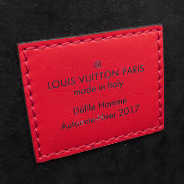 ルイヴィトン LOUIS VUITTON シュプリーム×ルイヴィトン バムバッグ M53418 レッド エピレザー ボディバッグ シルバー金具 Supremeコラボ