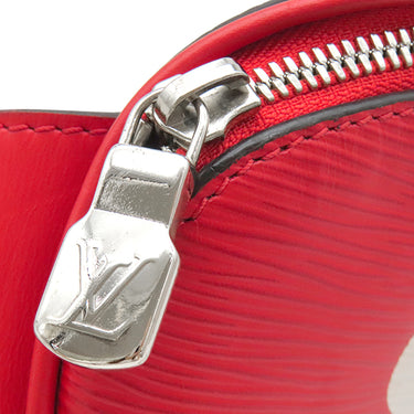 ルイヴィトン LOUIS VUITTON シュプリーム×ルイヴィトン バムバッグ M53418 レッド エピレザー ボディバッグ シルバー金具 Supremeコラボ