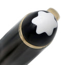 モンブラン Montblanc マイスターシュテュック ローラーボール Pix ブラック×ゴールド GP プレシャスレジン ボールペン インク切れ