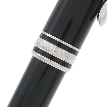 モンブラン Montblanc マイスターシュテュック ローラーボール プラチナ Pix ブラック×シルバー メタル プレシャスレジン ボールペン インク切れ