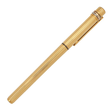カルティエ Cartier マスト ドゥ カルティエ ゴールド GP K18YG(ペン先) 万年筆 トリニティ F字 カートリッジなし 18Kペン先