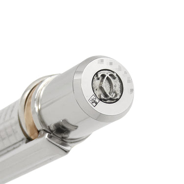 カルティエ Cartier マストライン シルバー×ゴールド メタル GP ボールペン ツイスト式 トリニティ インク切れ