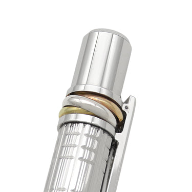 カルティエ Cartier マストライン シルバー×ゴールド メタル GP ボールペン ツイスト式 トリニティ インク切れ