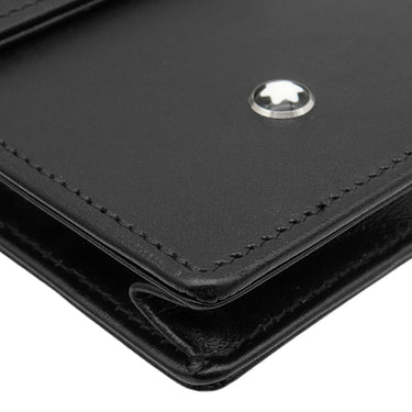 モンブラン Montblanc マイスターシュテュック 3本用 ペンポーチ ブラック レザー ペンケース シルバー金具 ホワイトスター ペン入れ 3本 3本差し