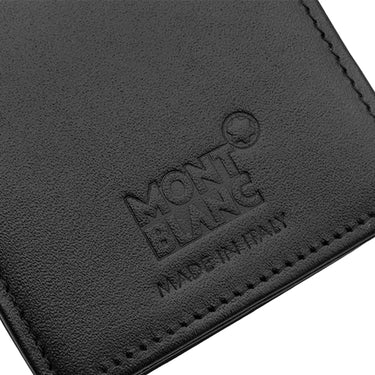 モンブラン Montblanc マイスターシュテュック 3本用 ペンポーチ ブラック レザー ペンケース シルバー金具 ホワイトスター ペン入れ 3本 3本差し
