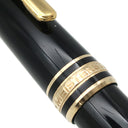 モンブラン Montblanc マイスターシュテュック ゴールド クラシック 132453 ブラック×ゴールド GP プレシャスレジン ボールペン 筆記確認済 黒インク