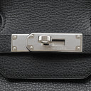 エルメス HERMES バーキン35 ブラック ヴァッシュリエジェ ハンドバッグ シルバー金具 黒