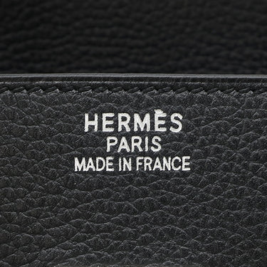 エルメス HERMES バーキン35 ブラック ヴァッシュリエジェ ハンドバッグ シルバー金具 黒