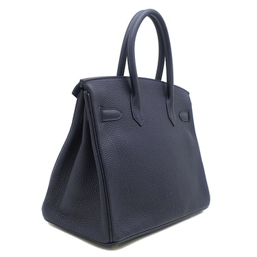 エルメス HERMES バーキン30 ブルーニュイ トゴ ハンドバッグ ゴールド金具 紺