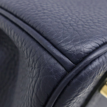 エルメス HERMES バーキン30 ブルーニュイ トゴ ハンドバッグ ゴールド金具 紺