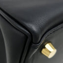 エルメス HERMES ケリー25 内縫い ブラック ヴォースイフト 2WAYバッグ ゴールド金具 黒