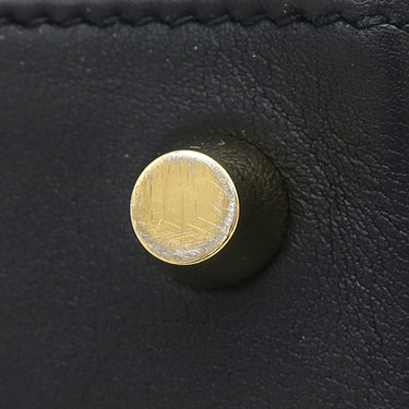 エルメス HERMES ケリー25 内縫い ブラック ヴォースイフト 2WAYバッグ ゴールド金具 黒