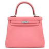 エルメス HERMES ケリー25 内縫い ローズエテ ヴォースイフト 2WAYバッグ シルバー金具 ハンドバッグ ショルダー