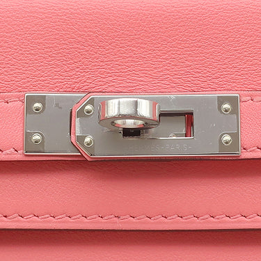 エルメス HERMES ケリー25 内縫い ローズエテ ヴォースイフト 2WAYバッグ シルバー金具 ハンドバッグ ショルダー