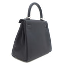 エルメス HERMES ケリー25 内縫い キャバン トゴ 2WAYバッグ シルバー金具 紺 2024年製