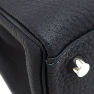 エルメス HERMES ケリー25 内縫い キャバン トゴ 2WAYバッグ シルバー金具 紺 2024年製