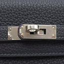 エルメス HERMES ケリー25 内縫い キャバン トゴ 2WAYバッグ シルバー金具 紺 2024年製